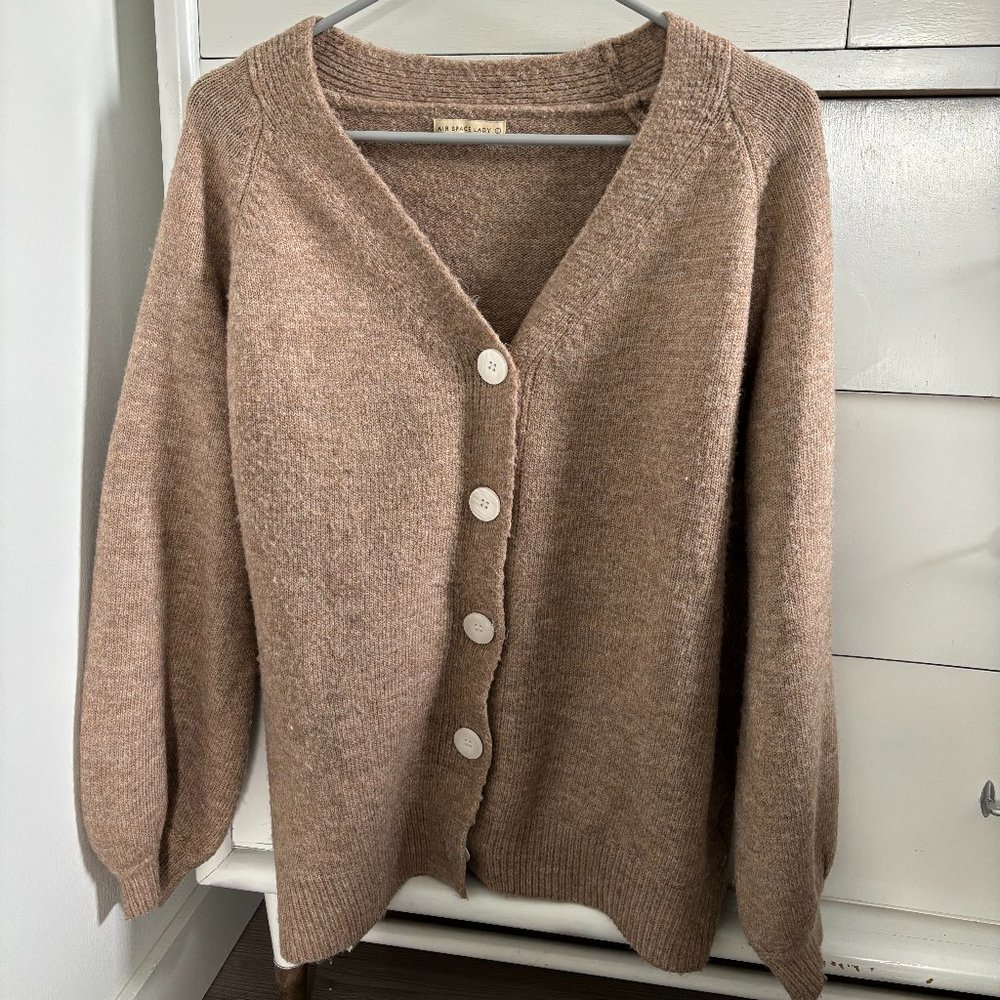 Soft Hazel Air Space Cardigan
